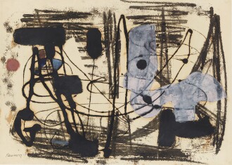 View 1 of Lot 10: Ohne Titel (Schwingend im Raum) Untitled (Swinging in Space)