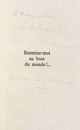 Catalog image of Emmène-moi au bout du monde !... Paris, 1956. Ed. originale avec EAS à Raymond …
