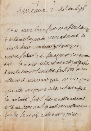 View 1 of Lot 1: Belle et longue lettre de direction spirituelle à Mme d'Albert de Luynes, 2 janvier 1696. 