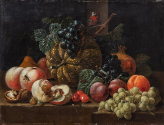 View 1 of Lot 646: Still life with fruits