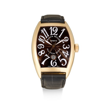 Catalog image of franck muller | reference 8880 sc dt a pink gold wristwatch with date, circa 2008