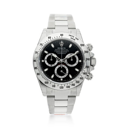 Catalog image of REFERENCE 116520 DAYTONA A STAINLESS STEEL AUTOMATIC CHRONOGRAPH WRISTWATCH WIT…