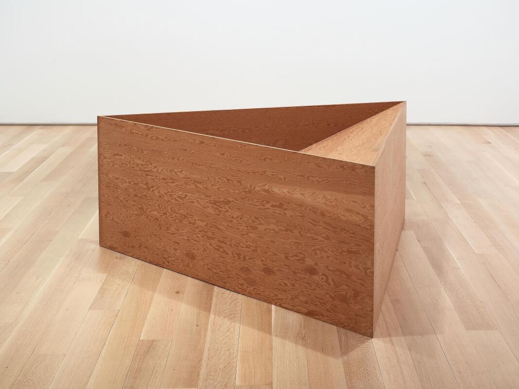 Untitled. Donald Judd; American, 1928-1994. Date: 1976. Dimensions: 91.5 × 233 × 214.6 cm (36 × 91 3/4 × 84 1/2 in.). Douglas fir plywood (3/4 inch). Origin: United States. Museum: The Art Institute of Chicago
