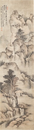 Catalog image of Dai Benxiao 1621 - 1693 戴本孝 1621-1693 | Viewing the Waterfall 山水