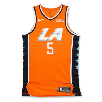 View 1 of Lot 21: Derrick Jones Jr. Los Angeles Clippers 2025-2026 Game Worn City Edition Jersey 