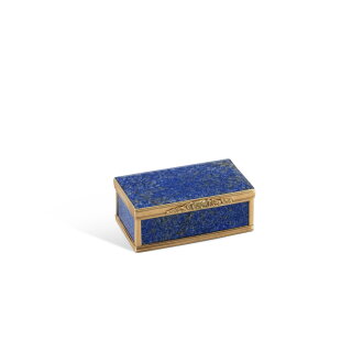 View 1 of Lot 714: Boite-à-cage en or et lapis-lazuli, par Alexander James Strachan, Londres, 1816