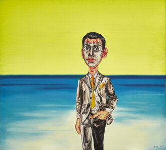 View 1 of Lot 110: Zeng Fanzhi 曾梵志 | Mask Series 2001 no. 6 面具系列2001第6號