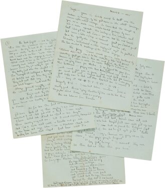 View 1 of Lot 1092: Hemingway, Ernest | A remarkable letter in which Hemingway lays out his devotion to the spectacle of the bullfight