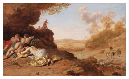 Catalog image of A classical Roman landscape with sleeping nymphs