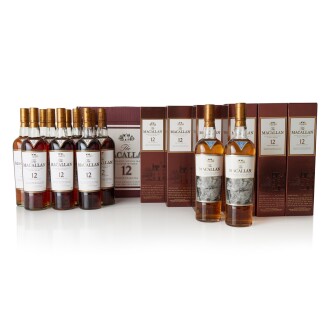 View 1 of Lot 6041: The Macallan 12 Year Old Sherry Oak and Fine Oak Triple Cask 43.0 abv NV (10 BT70 + 2 BT70)