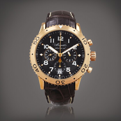 Catalog image of Type XXI, reference 3810BR/92/9ZU Montre bracelet chronographe en or rose avec …