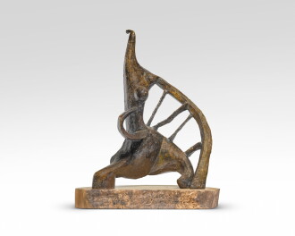 View 1 of Lot 254: La musicienne à la harpe 