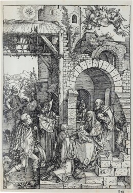 View 1 of Lot 91: Epitome in divae parthenices mariae historiam. Nuremberg, 1511. In-folio. Titre et 19 somptueuses gravures