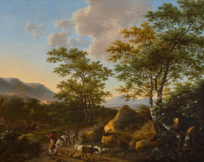 Catalog image of An Italianate landscape with shepherds