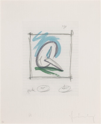 Catalog image of Sketch for a Sculpture in the Form of a Steel Tack (Axsom & Platzker 176)