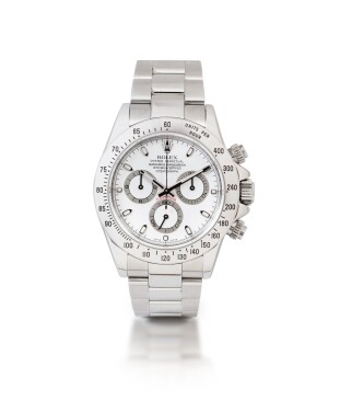 View 1 of Lot 18: Daytona, Ref. 116520    Chronographe bracelet en acier |  Stainless steel chronograph wristwatch with bracelet    Vers 2005 |  Circa 2005