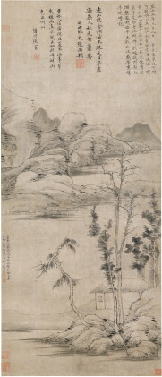 Catalog image of Attributed to Ni Zan 倪瓚(款) | Summer Pavilion 夏木幽亭圖