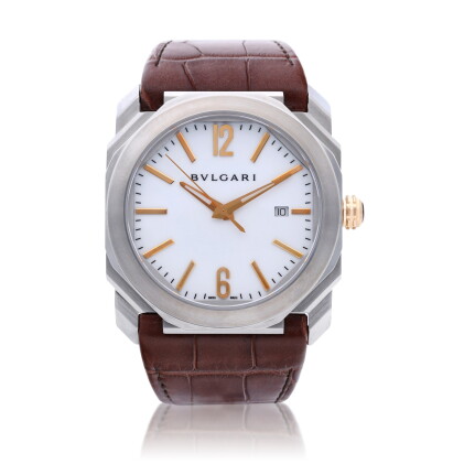 Catalog image of Reference BGO41S Octo, A stainless steel automatic wristwatch with date, Circa 2021