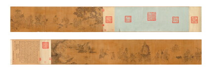 Catalog image of 李公麟(款) 羅漢受經圖｜Attributed to Li Gonglin, Luohans