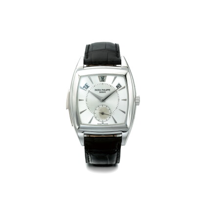 Catalog image of patek philippe | ref 5033, a platinum automatic annual calendar minute repeatin…