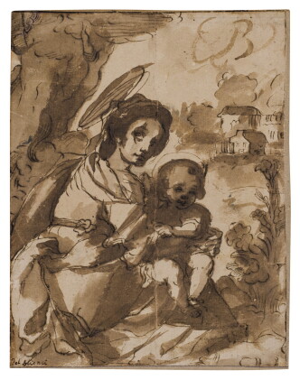 Catalog image of Madonna and Child in a landscape
