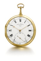 98. A LARGE 18K YELLOW GOLD DUMB QUARTER REPEATING POCKET CHRONO