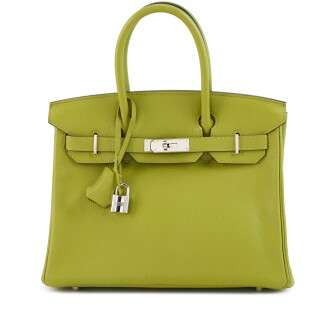 View 1 of Lot 61: Vert Anis Chèvre Mysore Birkin 30 Palladium Hardware, 2011