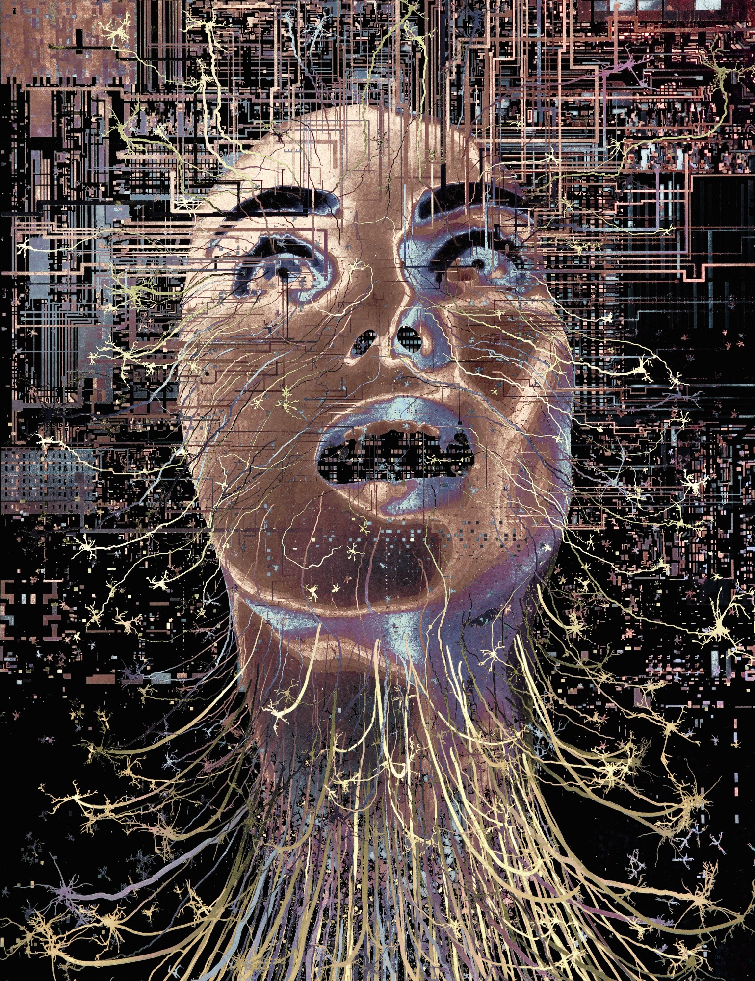 The spark of life illustrating the beautiful complexity of the human