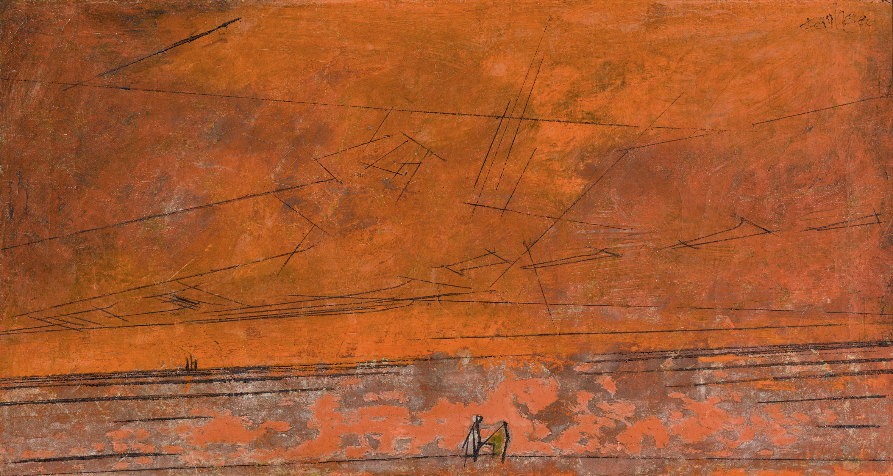 Lyonel Feininger, Wüste See (Desert Sea)